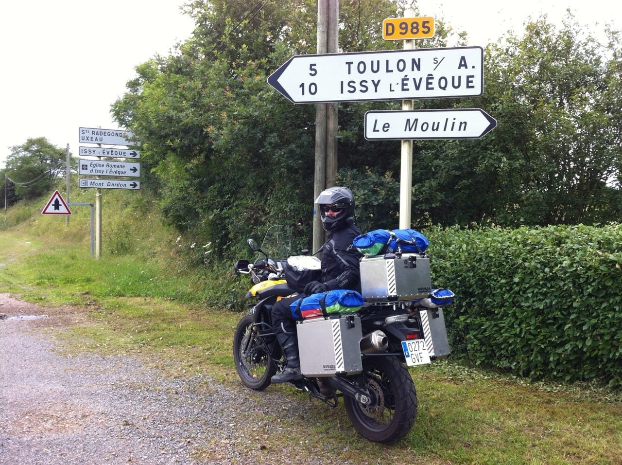 On the road to the Alps