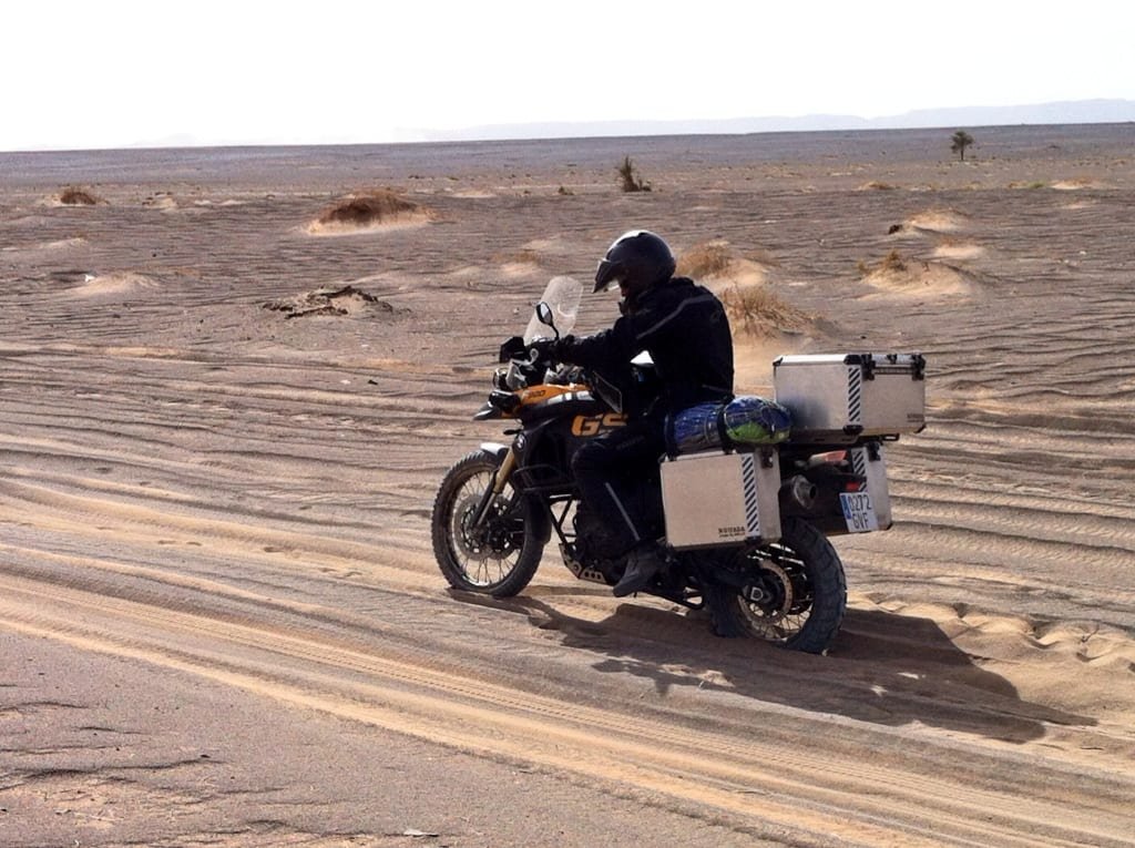 Sunset over the sand