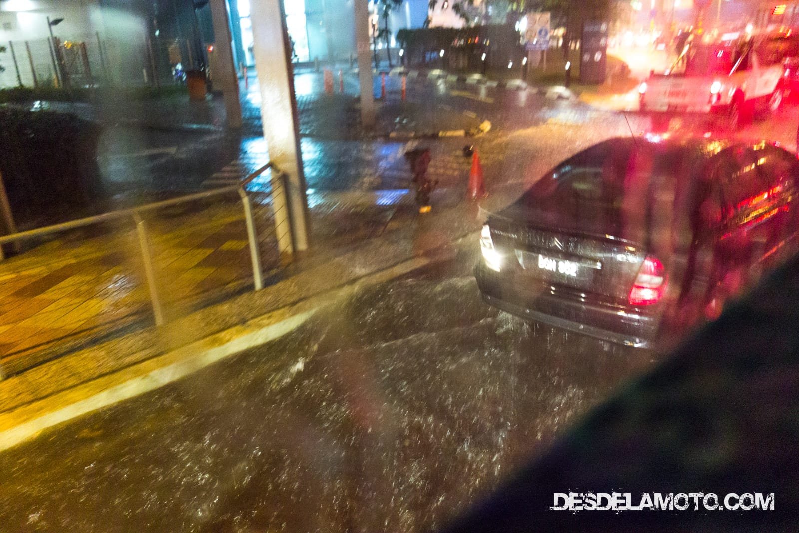 Calles inundadas en Kuala Lumpur