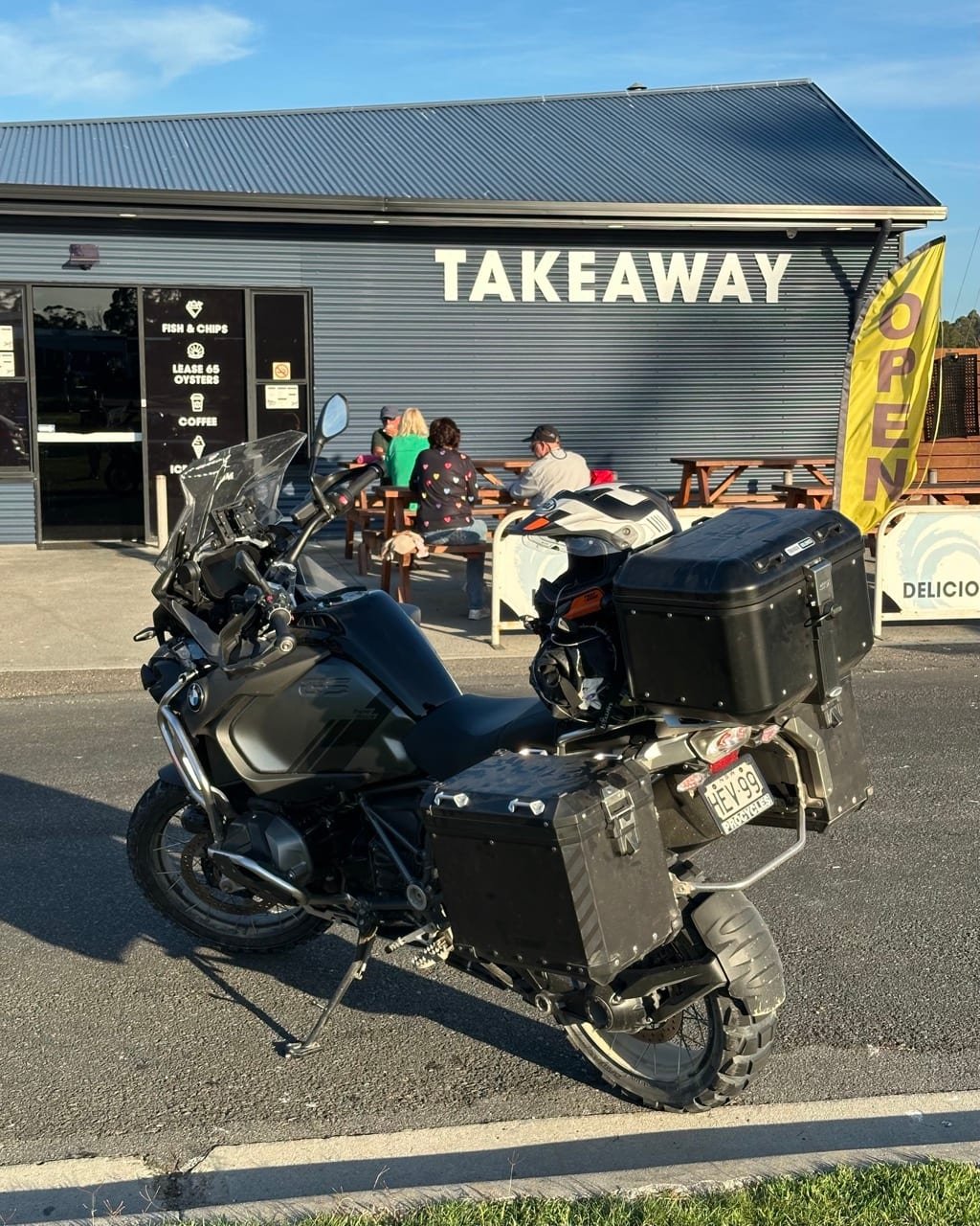 Evening colours over the bay
