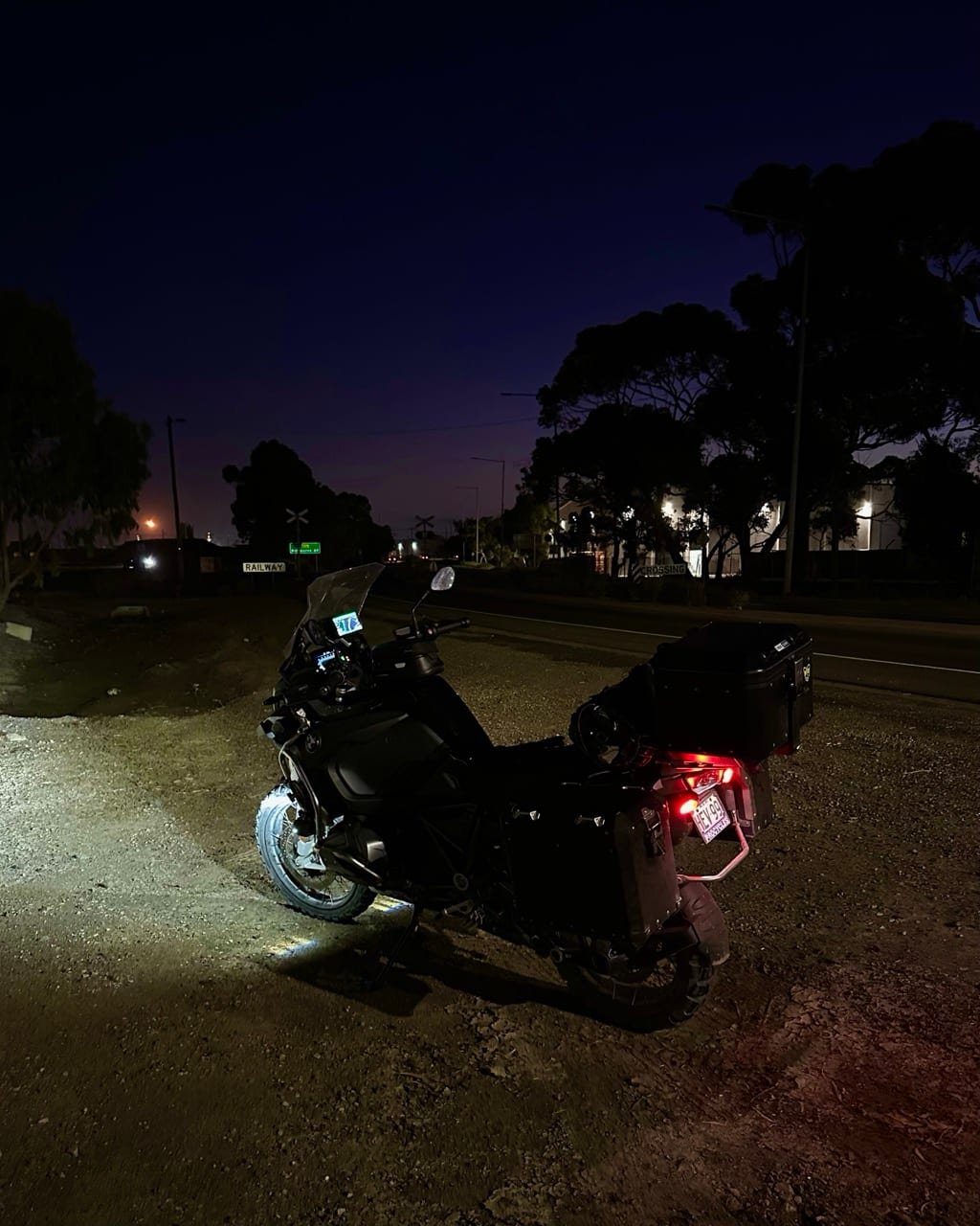 The bike on the Geelong dock