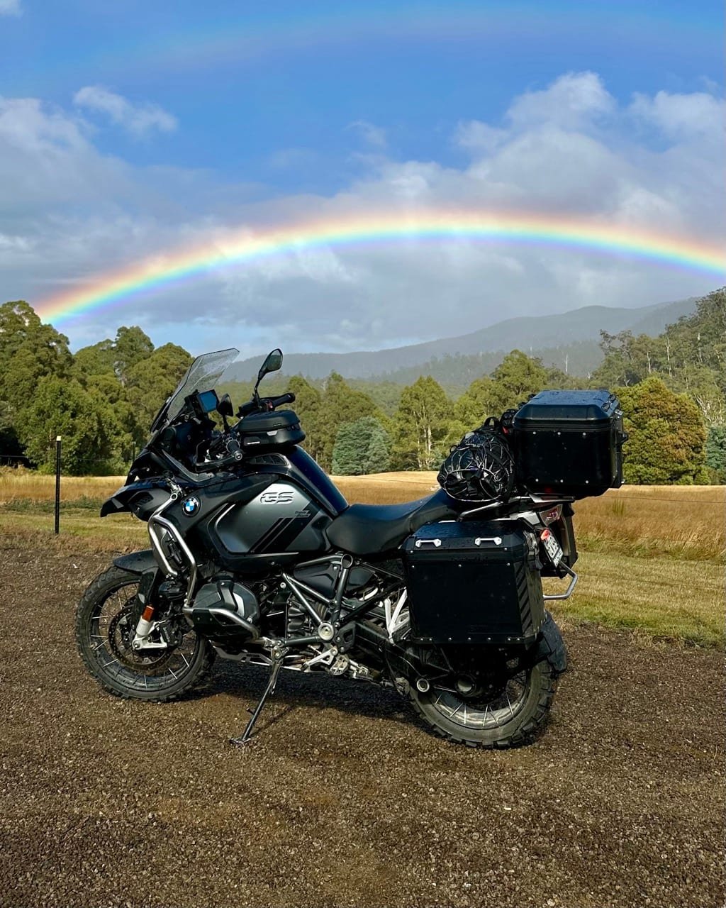Riding back through the rainforest