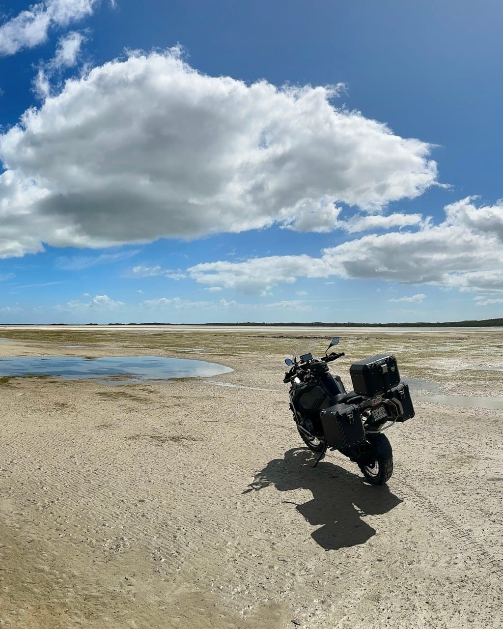 Wild coastline west of Stanley