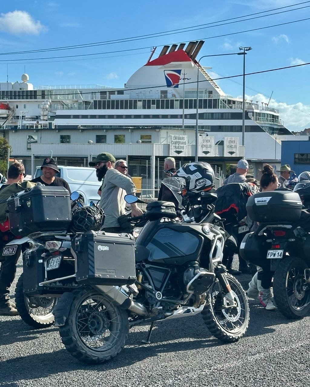 Devonport harbour from the ferry deck