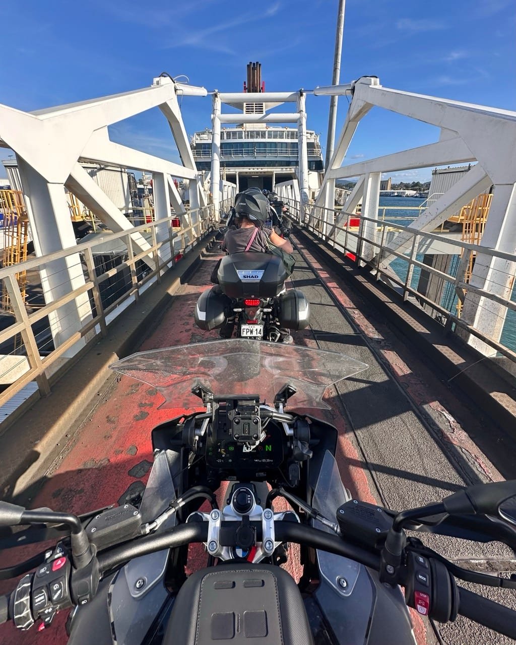 Tasmania disappearing behind us