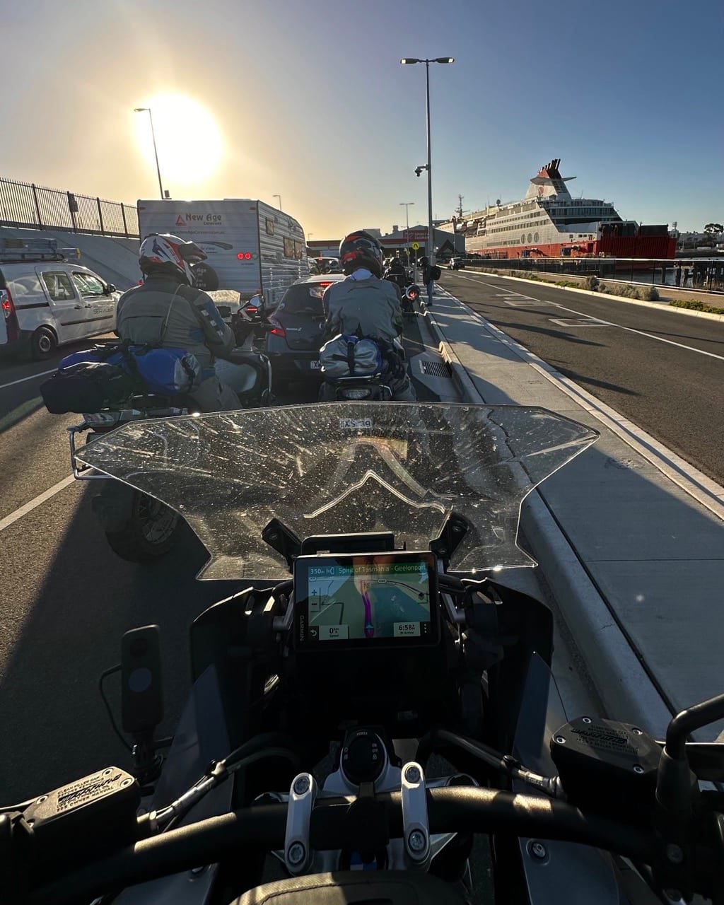 Arriving at Geelong waterfront