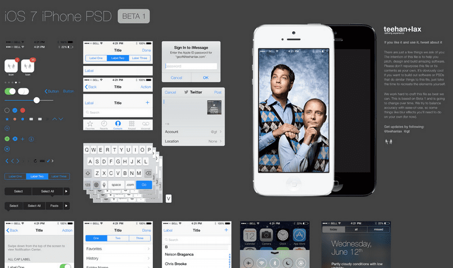 iOS7 PSD Kit